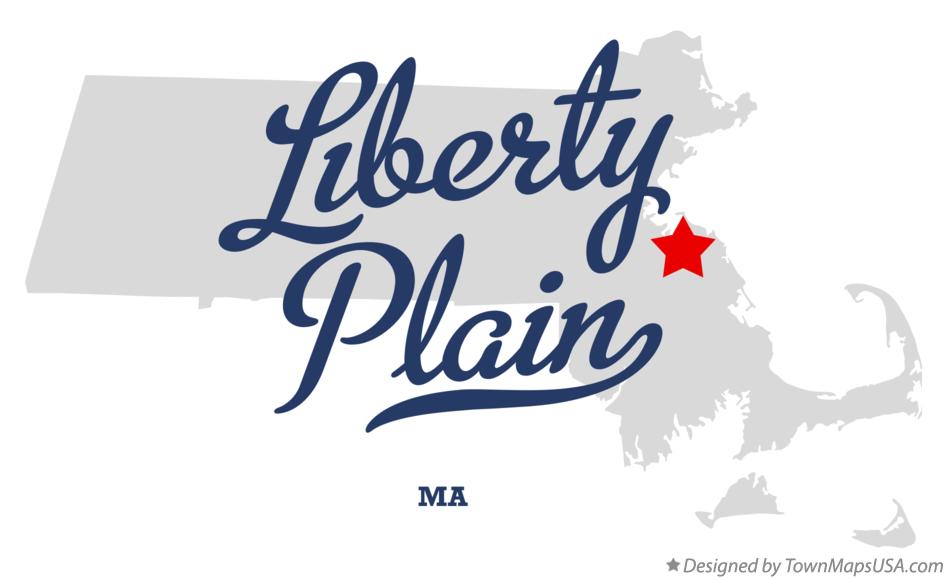 Map of Liberty Plain Massachusetts MA