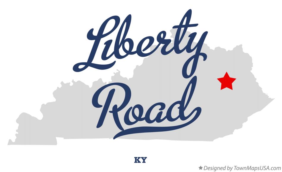Map of Liberty Road Kentucky KY
