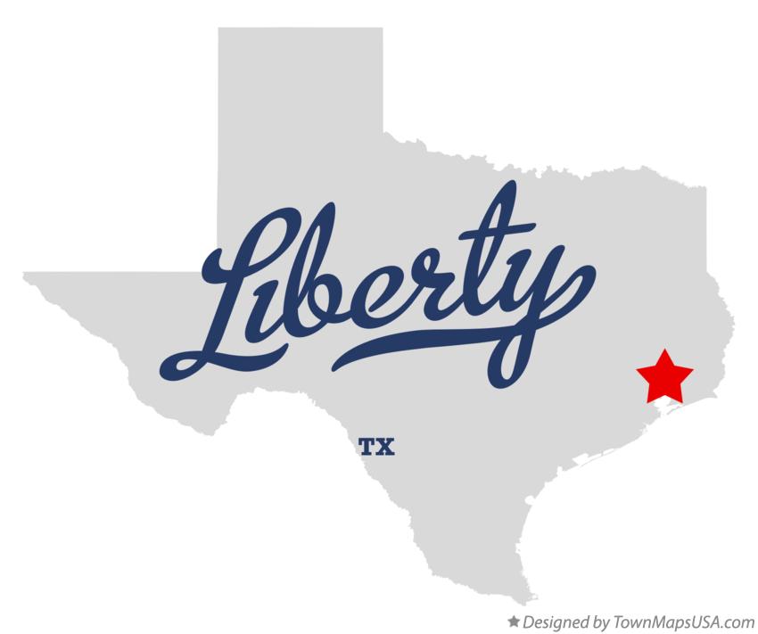 Map of Liberty Texas TX
