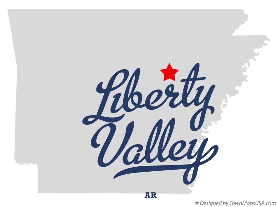 Map of Liberty Valley Arkansas AR