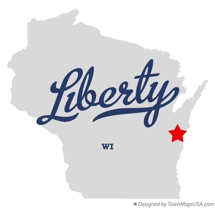 Map of Liberty Wisconsin WI