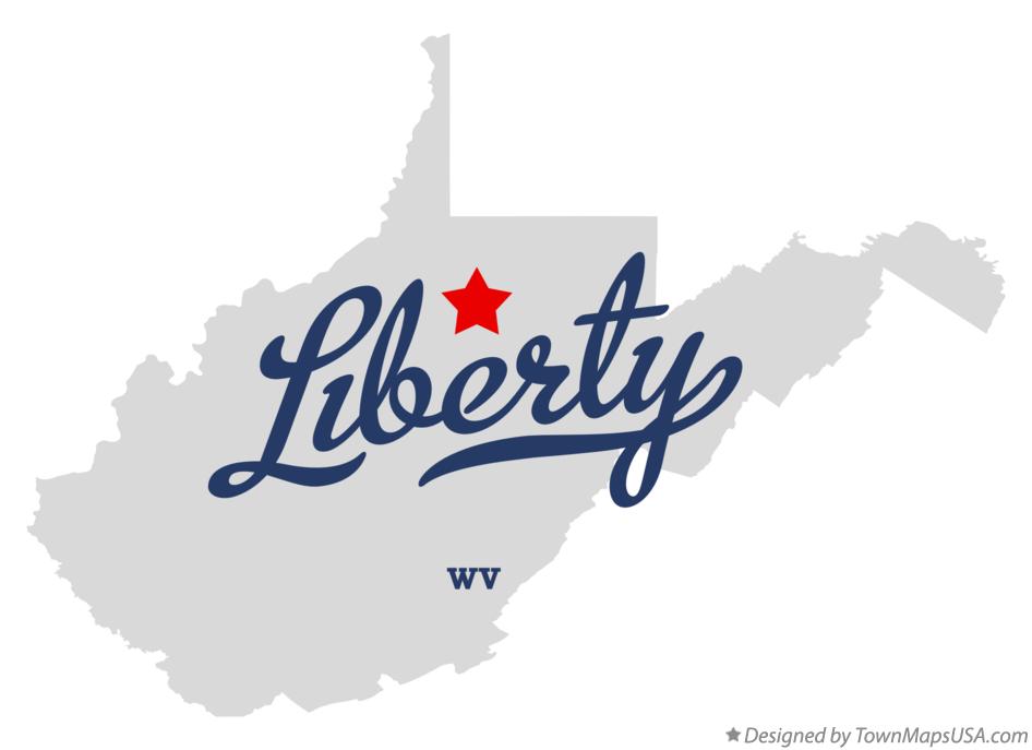 Map of Liberty West Virginia WV