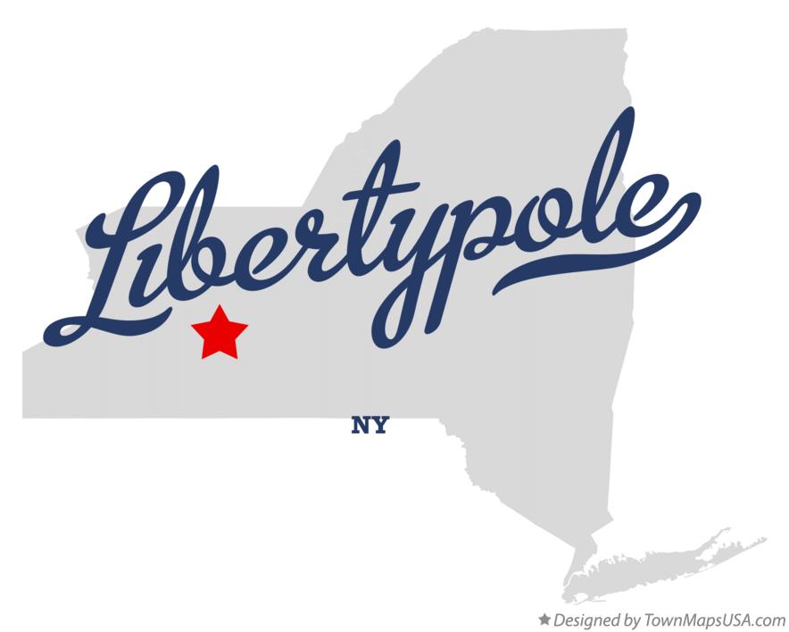 Map of Libertypole New York NY