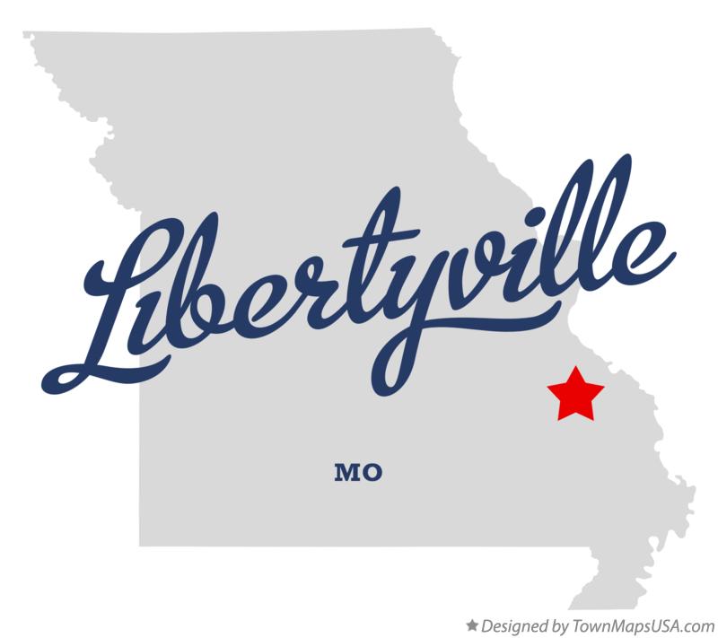 Map of Libertyville Missouri MO