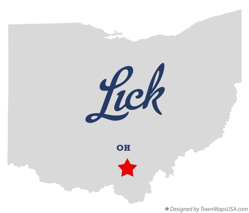 Map of Lick Ohio OH