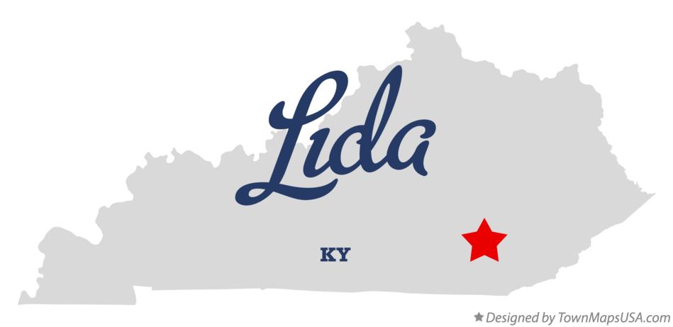 Map of Lida Kentucky KY