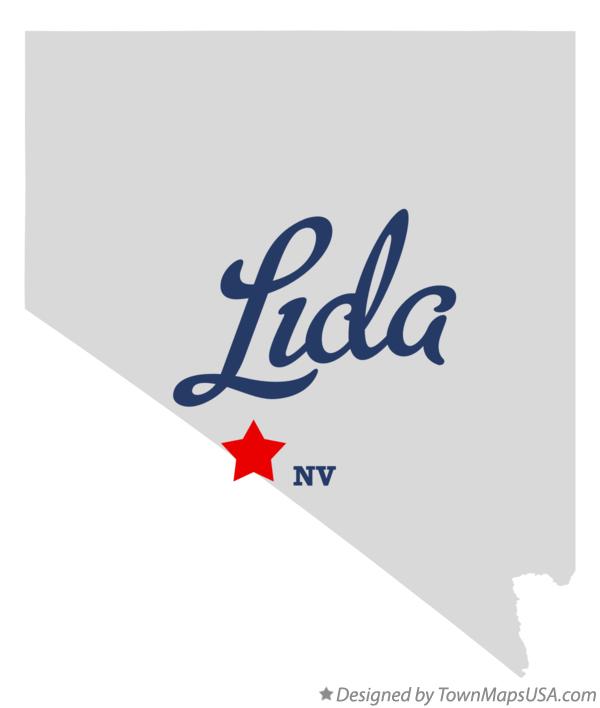 Map of Lida Nevada NV
