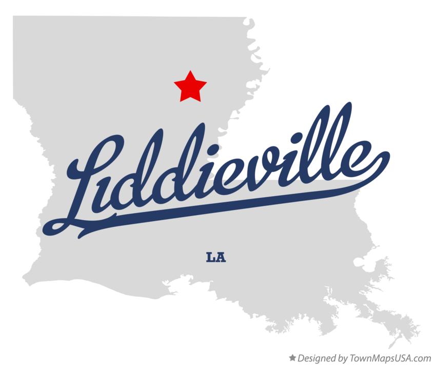 Map of Liddieville Louisiana LA