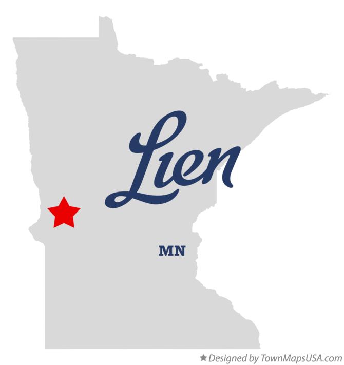 Map of Lien Minnesota MN