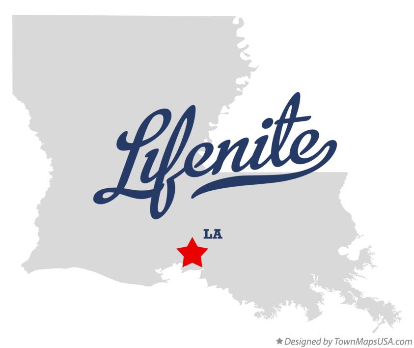 Map of Lifenite Louisiana LA