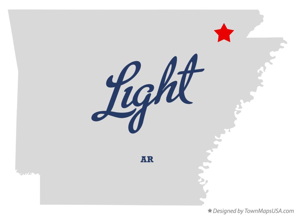 Map of Light Arkansas AR