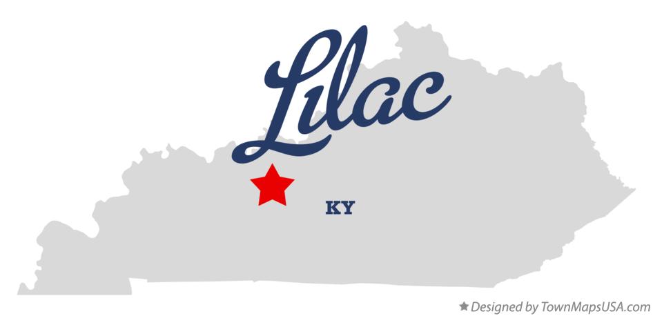 Map of Lilac Kentucky KY