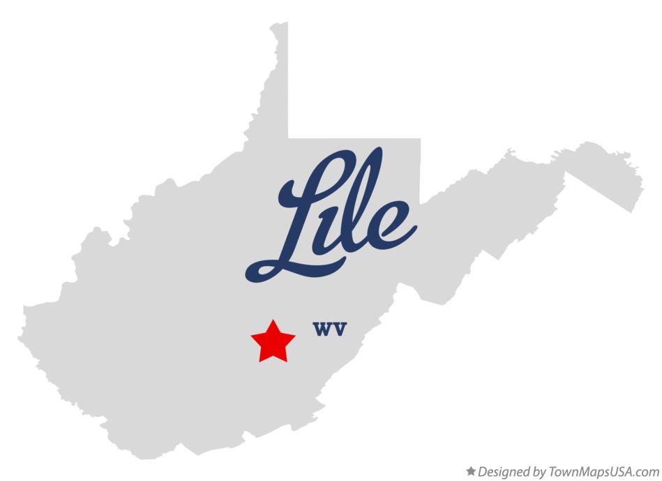 Map of Lile West Virginia WV