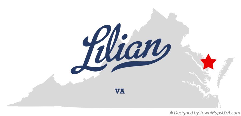 Map of Lilian Virginia VA