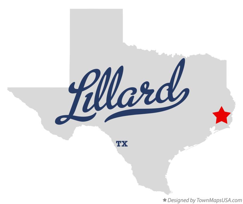 Map of Lillard Texas TX