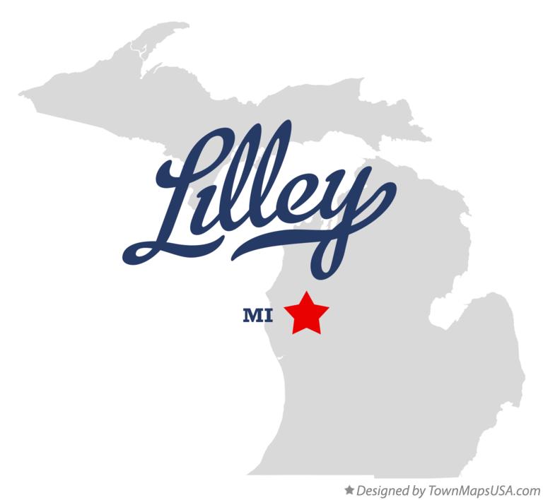 Map of Lilley Michigan MI