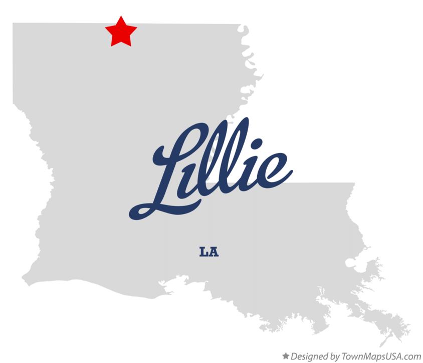 Map of Lillie Louisiana LA
