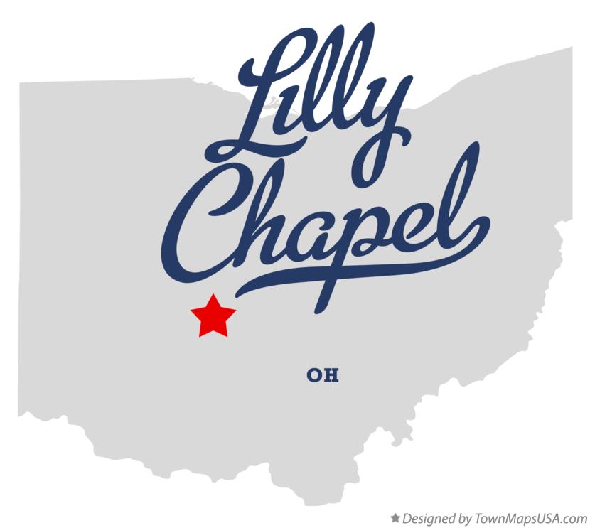 Map of Lilly Chapel Ohio OH