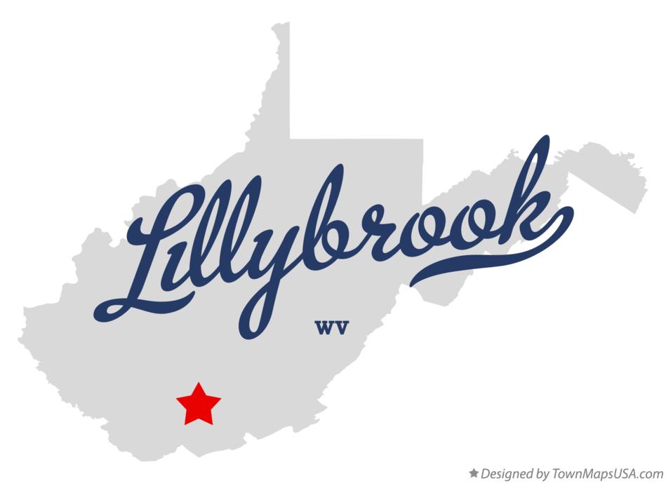 Map of Lillybrook West Virginia WV