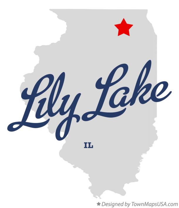 Map of Lily Lake Illinois IL