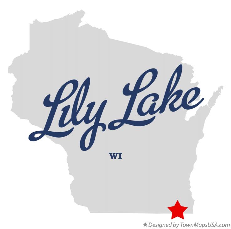 Map of Lily Lake Wisconsin WI