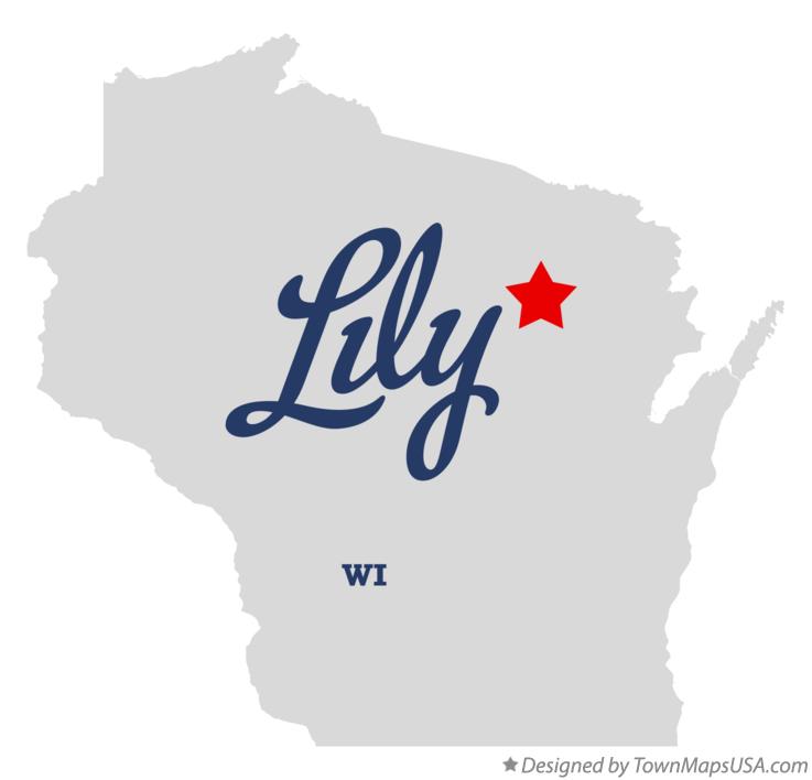 Map of Lily Wisconsin WI