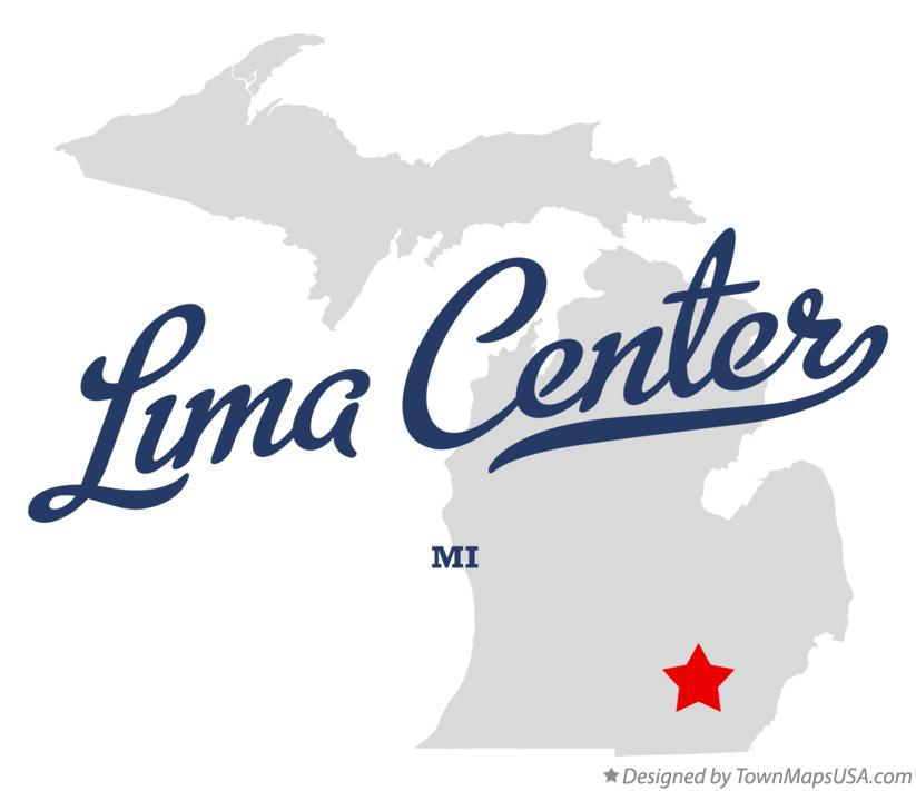 Map of Lima Center Michigan MI