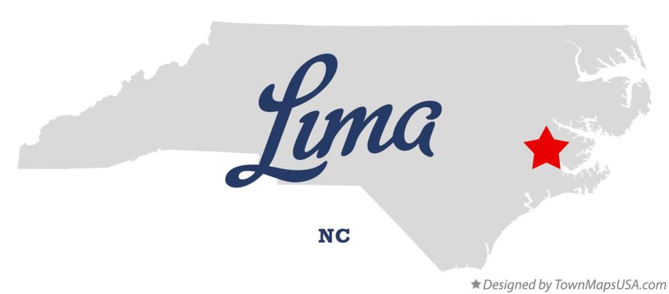 Map of Lima North Carolina NC