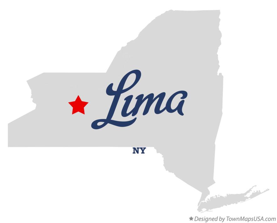 Map of Lima New York NY