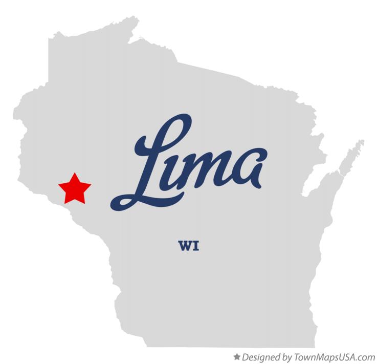 Map of Lima Wisconsin WI