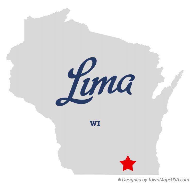 Map of Lima Wisconsin WI