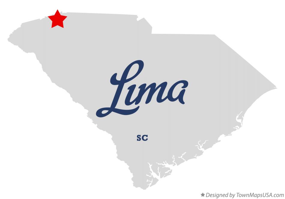 Map of Lima South Carolina SC
