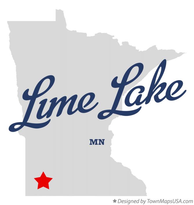 Map of Lime Lake Minnesota MN