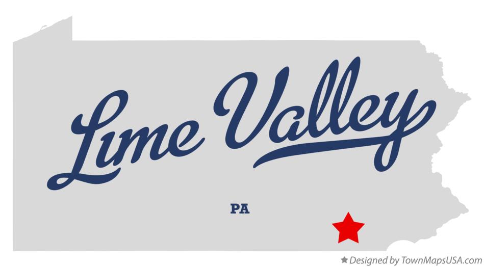 Map of Lime Valley Pennsylvania PA