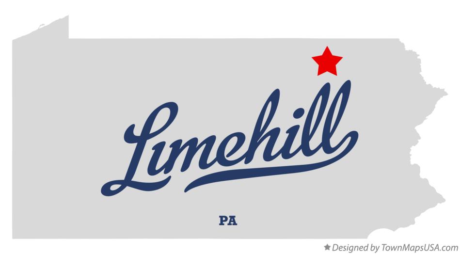 Map of Limehill Pennsylvania PA