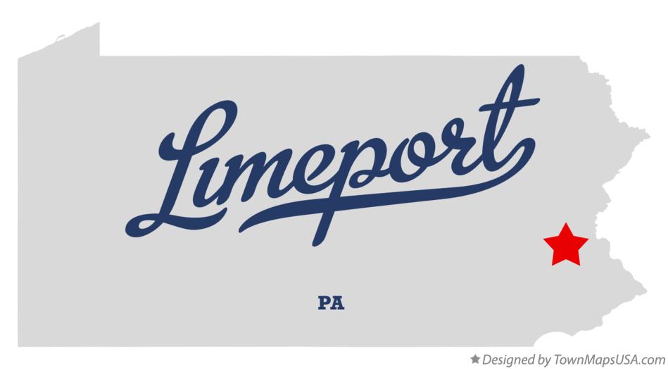Map of Limeport Pennsylvania PA