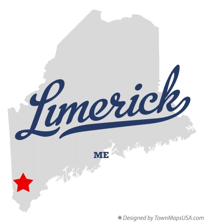 Map of Limerick Maine ME