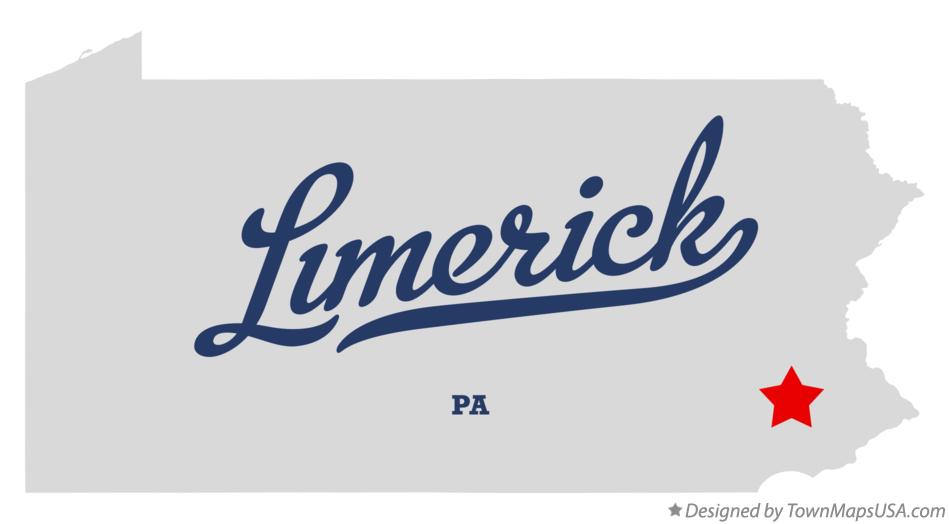 Map of Limerick Pennsylvania PA