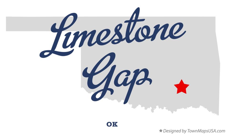 Map of Limestone Gap Oklahoma OK