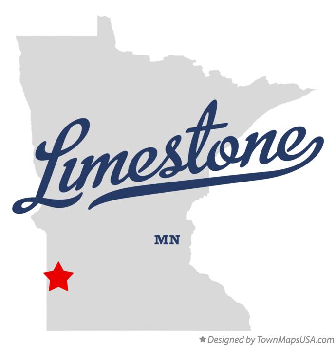 Map of Limestone Minnesota MN