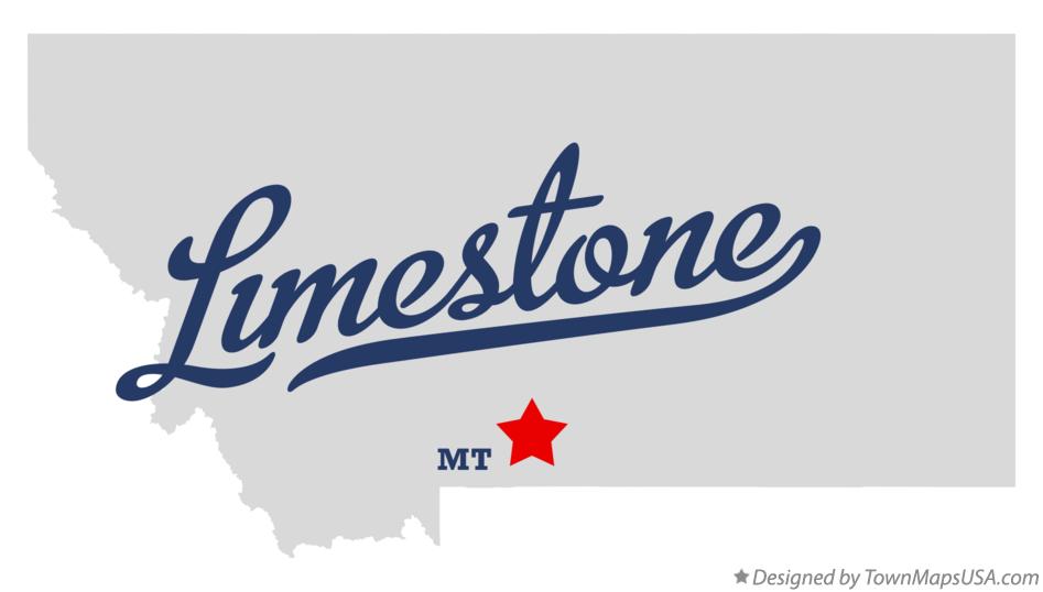 Map of Limestone Montana MT