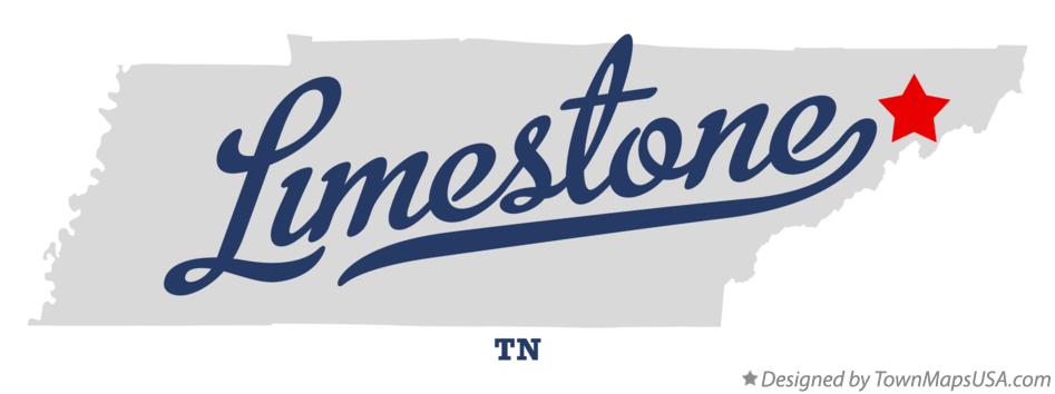 Map of Limestone Tennessee TN