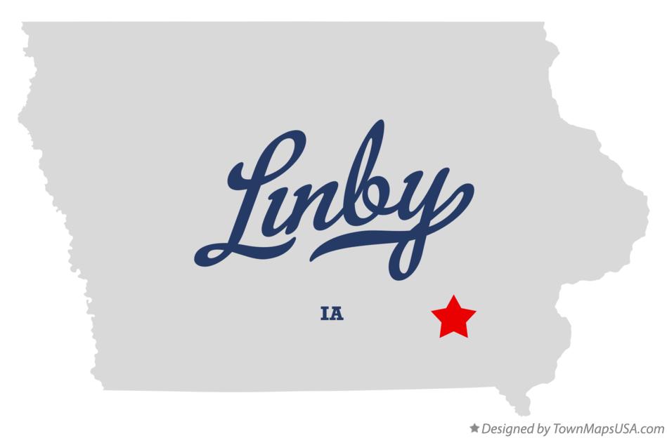 Map of Linby Iowa IA