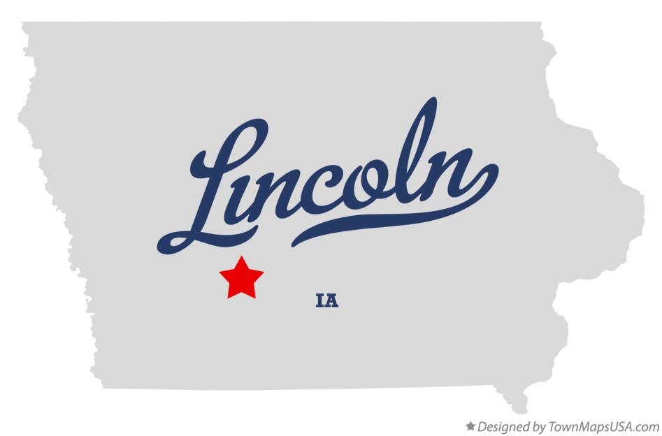 Map of Lincoln Iowa IA