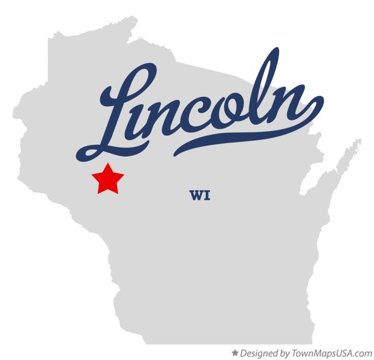 Map of Lincoln Wisconsin WI