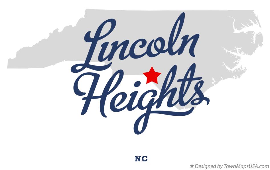 Map of Lincoln Heights North Carolina NC