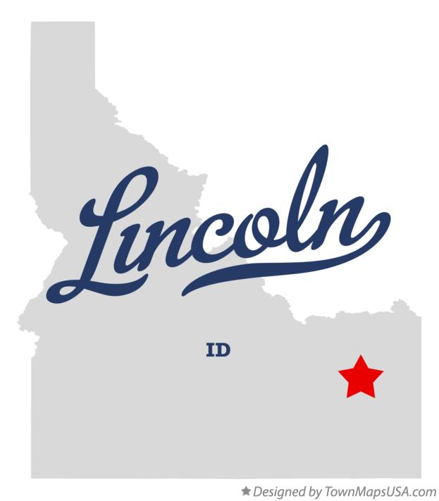 Map of Lincoln Idaho ID