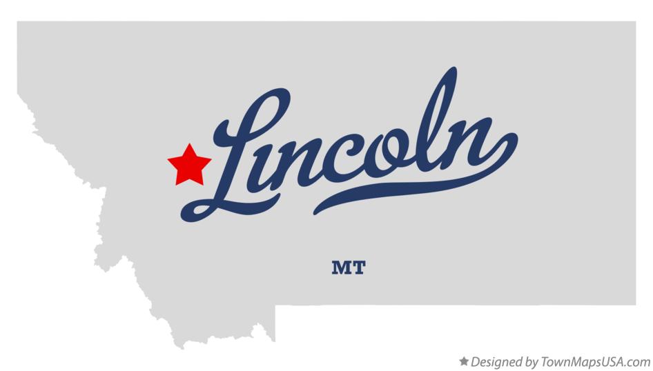 Map of Lincoln Montana MT