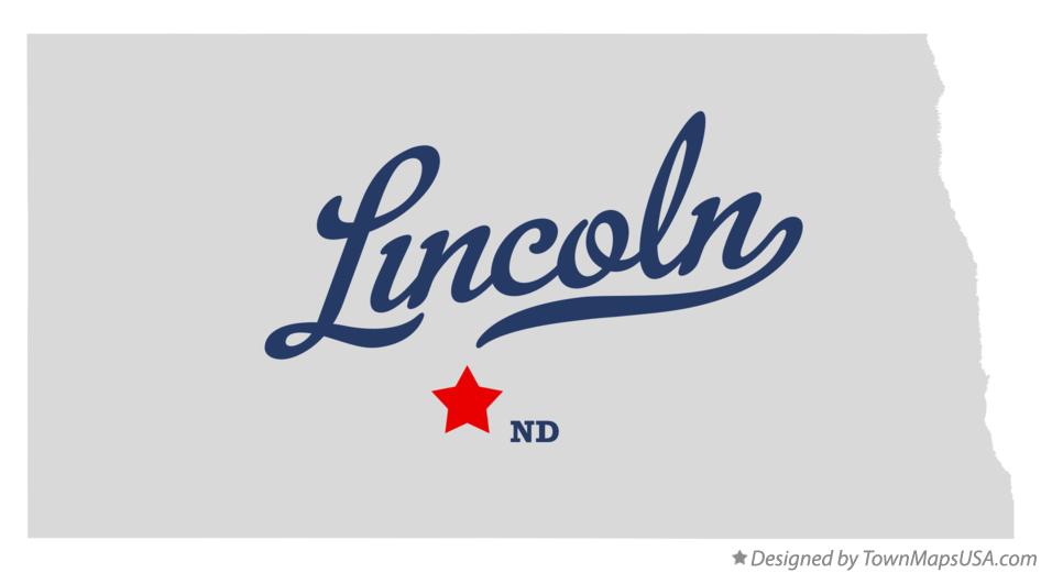 Map of Lincoln North Dakota ND