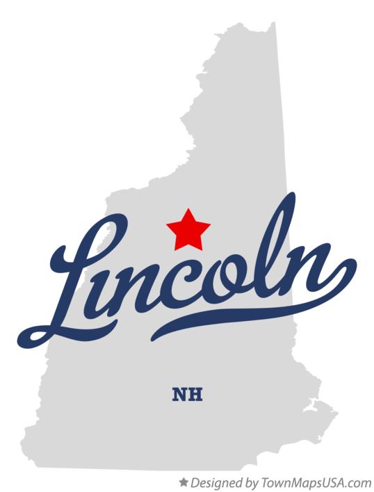 Map of Lincoln New Hampshire NH